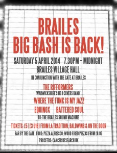 Brailles Big Bash Poster 2014